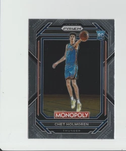CHET HOLMGREN 2022-23 PANINI PRIZM MONOPOLY BASKETBALL ROOKIE CARD #63 THUNDER - Picture 1 of 2