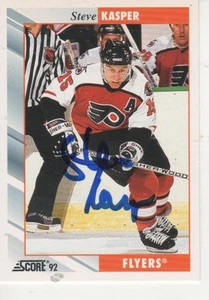 STEVE KASPER FIRMADO 1992 PUNTUACIÓN #306 - PHILADELPHIA FLYERS - Imagen 1 de 1