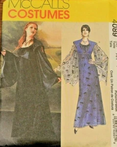 McCall's 4089 Misses Gothic Medieval Vampire Costume Sewing Pattern 14-16-18-20 - Picture 1 of 2