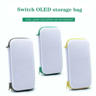 White Yellow Green Gray Travel Carrying Case Bag Screen For Nintendo Switch OLED - Image 1 of 4