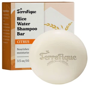 Rice Water Shampoo Bar - Rice Shampoo Bar with Cocoa Butter - 3.5 Oz / 100 G - Picture 1 of 8