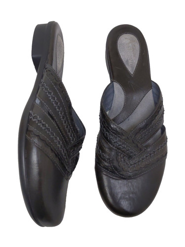 Sandali CLARKS Artisan 8 5 M slip on marroni in pelle imbottita mules ballerine