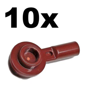 NEW LEGO - Bar - Length 1 - 1x1 Round plate w/ Hollow Stud Reddish Brown x10 - Picture 1 of 1