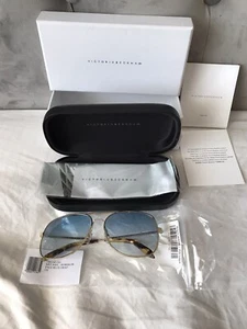 Genuine Victoria Beckham Pale Blue Grad Sunglasses,Case,Box,Cloth,New,RRP£325,* - Picture 1 of 12