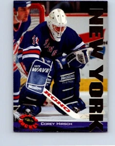 HOCKEY CARDS 1994 CLASSIC NEW YORK RANGERS GOALIE COREY HIRSCH NO285 - Picture 1 of 2