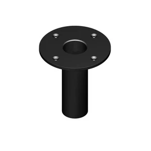 95mm High Black Heavy Duty Top Hat for 35mm Poles - Speaker Cabinet  Top  Hat - Picture 1 of 2