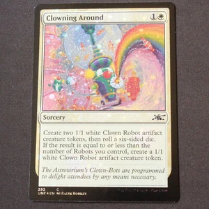 Clowning Around Galaxy Foil 292 Magic The Gathering Unfinity (UNF) común casi nuevo - Imagen 1 de 2