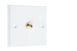 Audio Lautsprecher Phono AV 0,1 Wand Frontplatte - 1 Cinch Post - Bild 1 von 22
