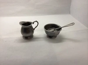 Wilton Armetale Cream And Sugar Set - Picture 1 of 2