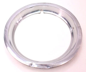 Chrome Wheel Rim Beauty Ring 75-84 VW Rabbit Jetta Pickup MK1 ~ Genuine - Picture 1 of 4