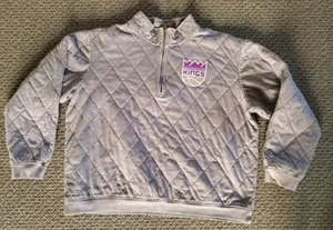 Gameday Couture Sacramento Kings Basketball HalfZip Quilted Sweatshirt XL Womens - Picture 1 of 3