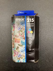 Tinta de impresora Epson OEM 215 cartuchos estándar negros y tricolores caducidad 04/2027 - Imagen 1 de 2