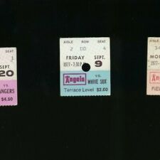 9-9-1977 Chicago White Sox @ California Angels Baseball Ticket Stub
