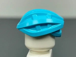 LEGO Minifigure Bicycle Helmet Cycling Headgear Medium Azure Series 22 71032 - Picture 1 of 11