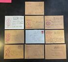 Lot de 10 enveloppes MARINE NATIONAE cachet poste Naval Timbres France