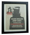 T Rex And Marc Bolan And Slider And Children And Poster And Ad And Original 1972 And Framed And Fast Global Ship