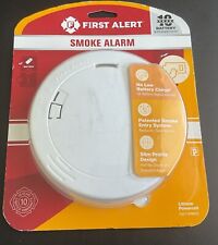 NEW First Alert 10-Year Sealed Battery Photoelectric Slim Round Smoke Alarm