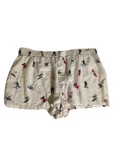 NWOT, Colsie Women’s Foldover Elastic Waist Ski Print Pajama PJ Lounge Shorts XL - Picture 1 of 7
