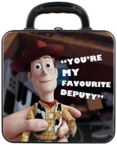 Toy Story Tin Tote Kids Lunch Box - Woody "You're My Favourite Deputy" Square - Picture 1 of 6