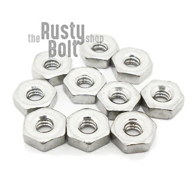 THE RUSTY BOLT SHOP #4-40 Hex Nuts, A2 304 18-8, Stainless Steel