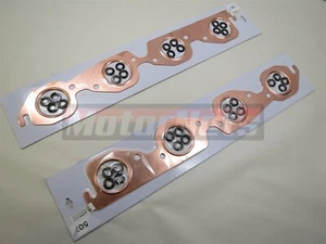 Pair Big Block Chevy BBC Copper Header Exhaust Gasket Round 1.9" 396 496 454 502 - Bild 1 von 2