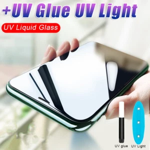 Full Glue UV Tempered Glass Screen Protector For Samsung Galaxy S25 S24 S23 S22+ - Picture 1 of 12