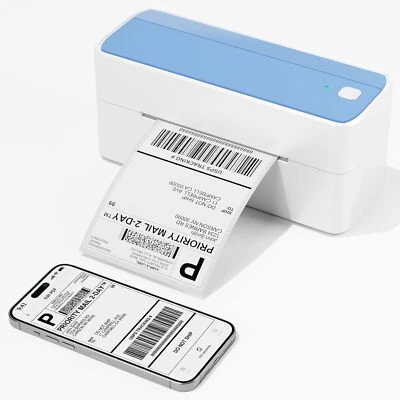 Bluetooth Thermal Shipping Label Printer 4x6 for USPS UPS DHL Package Mail Lot - Image 1 of 4