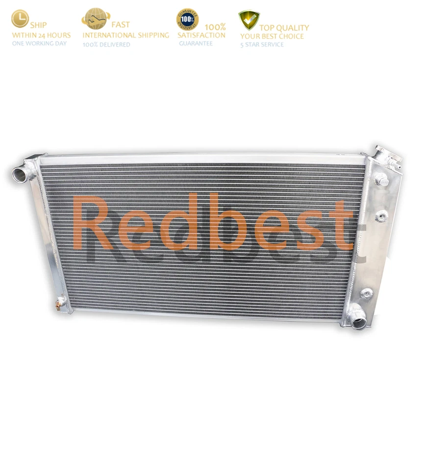 3 Row Aluminum Radiator For 1977-92 Cadillac Brougham/Fleetwood/Pontiac 5.0 5.7L - Image 1 of 4