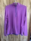 ralph lauren long sleeve polo shirt 1/4 Zip Size Large Purple 