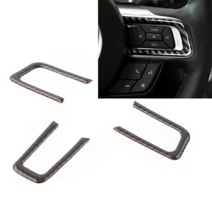 Cubierta de cuadro de botón de volante de fibra de carbono Ford Mustang 2015-2019 - Imagen 1 de 11