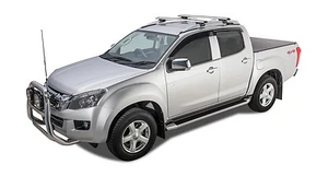 Rhino Pair of Vortex Roof Racks DMax Dual Cab Factory Roof Rails 06/12 on - Picture 1 of 1