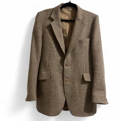 Blazer Harris Tweed Vintage, Chaqueta Traje Tweed Vintage, Harris Tweed, Lana, 40R Foto 1 de 4