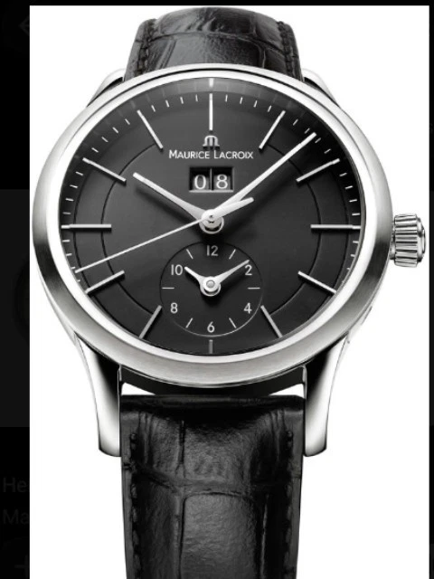MAURICE LACROIX LES CLASSIQUES GRANDE DATE GMT 40 毫米瑞士自动黑色表盘 — 第 1/4 张图片