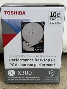 New/Sealed Toshiba X300 10TB 3.5-Inch Internal Hard Drive HDWR71AXZSTA - Bild 1 von 6