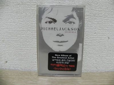 Michael Jackson Invincible 2001 KOREA Cassette Tape + Hype Sticker / SEALED NEW - Image 1 of 3