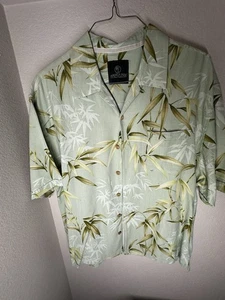 Camisa Jamaica Jaxx Abotonada Patrón Floral Hawaiano 100% Seda Talla XL - Imagen 1 de 2