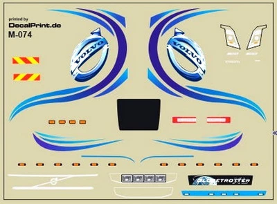 Decals 1 set  Volvo uni blue No.  M-074 - 1:87 /DL29 - Image 1 of 4