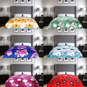 PRINTED FLANNEL BLANKET SUPER SOFT LIGHWEIGHT QUEEN AND KING * FREE SHIPPING* - Picture 1 of 14