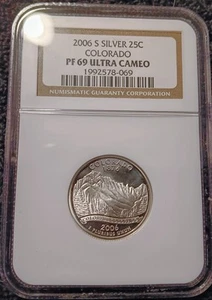 2006-S Silver COLORADO 25C NGC PF69 Ultra Cameo - Picture 1 of 2