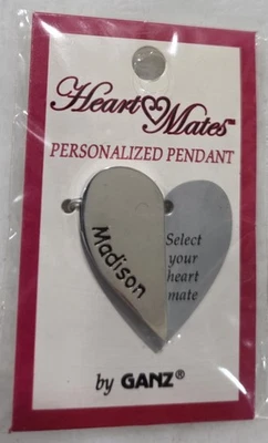 Madison Heartmates Ganz Medio Corazón Magnético Dije Retro Años 2000 Personalizado  Foto 1 de 2