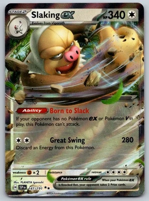 Slaking ex 147/191 SV08: Surging Sparks NM Pokemon Card TCG - Image 1 of 2