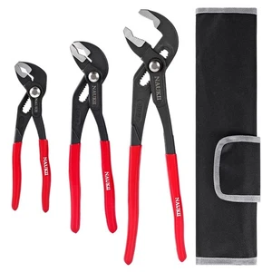 3piece Water Pump Pliers Set 8/10/12 inch Groove Joint Pliers Set Non-Slip Gr... - Picture 1 of 7