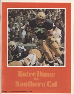 1973 USC vs Notre Dame Football Program & Press Pass - Picture 1 of 1