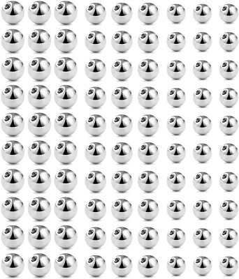80-90 piezas bolas de repuesto de acero inoxidable piercing corporal joyería barra piezas Foto 1 de 4