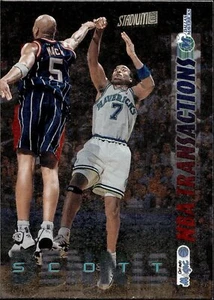 1998 NBA Card Dennis Scott Mavericks Topps Stadium Club NBA Transactions #240 - Picture 1 of 2