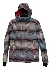 Killtec Jacket Sz 14 Women Breathable Waterproof Windproof  Multicolored Hooded - Picture 1 of 12