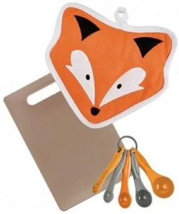 Kitschn Glam Foxy Hot to Chop Fox Bake Set Tabla de Cortar Portavasos de Medición - Imagen 1 de 1