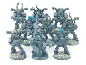 GW 40K CHAOS SPACE MARINES X 9. TEIL LACKIERT. GRÜN 316 - Bild 1 von 4