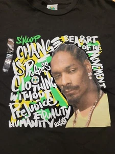 New Cross Colours | Snoop Dogg Black Graphic Tee Size Medium Ships Free - Picture 1 of 8