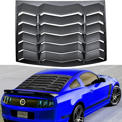 For Ford Mustang 2005-2014 Rear Window Louver Cover Windshield Sun Shade Vent - Image 1 of 4
